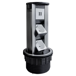 TOWER MULTIPLUGS 6 MODULES INOX