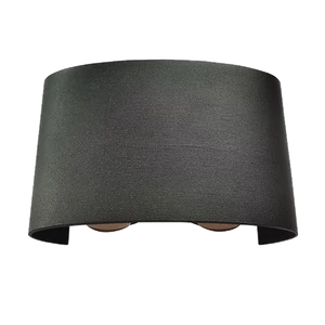 LED WALL LAMP 8X1W 4000K IP54 BLACK