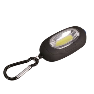 ELEMES LED KÉZI LÁMPA MÁGNESSEL ÉS KARABINERREL FEKETE