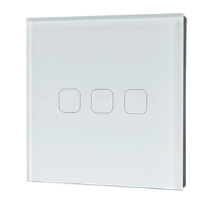 WI-FI SMART TOUCH EU 3 GANG 1 WAY SWITCH WHITE
