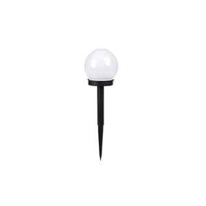 LED napelemes lámpa, leszúrható kerti labda, 20 cm	