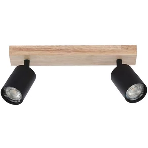 Fali lámpa gu10 led dabi mozgatható x2 fekete + wd