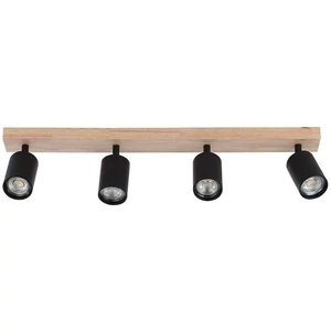 Fali lámpa gu10 led dabi mozgatható x4 fekete + wd