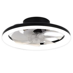 Led Flip mennyezeti lámpa 36W+15W 3CCT ventilátorral 40cm fekete	
