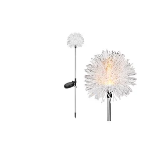 LED napelemes lámpa, pitypang, 76 cm, leszúrható	