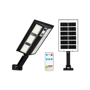 LED napelemes lámpa, vékony, 210 LED-es PIR érzékelős távirányítóval	