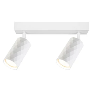 Glamour fali lámpa GU10 LED izzóval, 2 db, mozgatható, fehér	