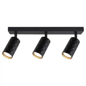 Glamour GU10 LED fali lámpa, mozgatható, 3 db, fekete	