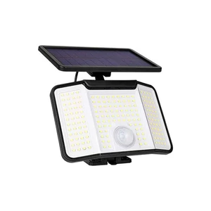 Napelemes LED reflektor 172xSMD PIR távirányítóval	