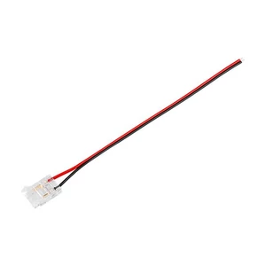 10 mm-es bepattintható cob led szalag csatlakozó kábellel