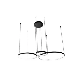 Hodo LED csillár fekete 20/40/60cm 77W állítható fényerővel