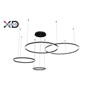 Mundo LED csillár fekete 119 W 3CCT fényváltással, modern mennyezeti lámpa