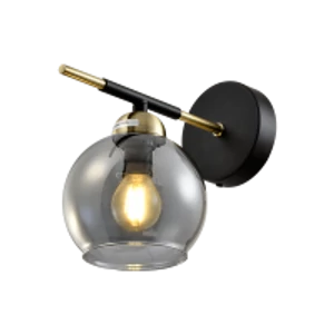 BILL WALL LAMP 1XE14 MATT BLACK/BRONZE