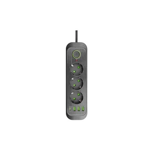 Modi hosszabbító kábel fekete 3x230v + 3x usb-a 1x usb-c