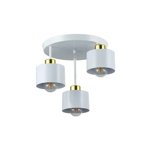 E27 LED fali lámpa Elza x3 fehér + arany kerek