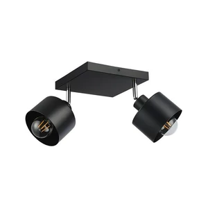 E27 led elza fali lámpa, mozgatható x2, fekete