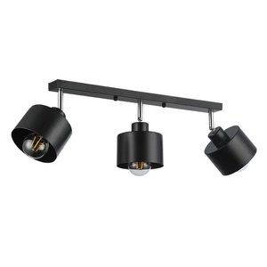 E27 led elza fali lámpa, mozgatható x3, fekete