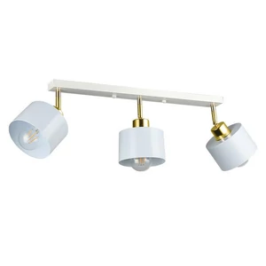E27 LED Elza fali lámpa, mozgatható x3 fehér + arany