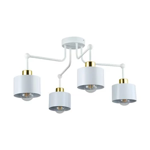 E27 LED fali lámpa Elza x4 fehér + arany kerek