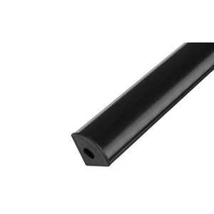 LED profil, 2m, sarokba illeszthető, fekete