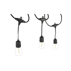 LED girland 230V 10m 20x E27 2700K