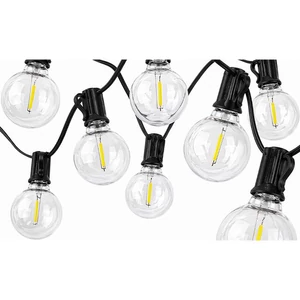 LED fényfüzér 24V 15m 25x E12 2700K távirányítóval