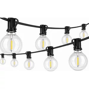 LED fényfüzér 230V 10m 10x E12 2700K
