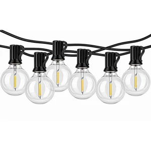 Napelemes LED girland 10m 10x E12 2700K távirányítóval