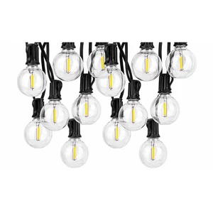 LED fényfüzér 24V 20m 36x E12 2700K távirányítóval