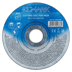 CUTTING DISC METAL A60T INOX 125x1.6x22.2mm