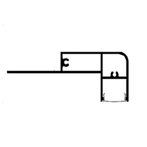 ELM302/2 ALUM. PROFILE FOR STAIRCASE 2M