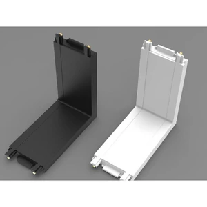Luxo 48V-os csatlakozó, felületszerelt sín, sarok, fekete