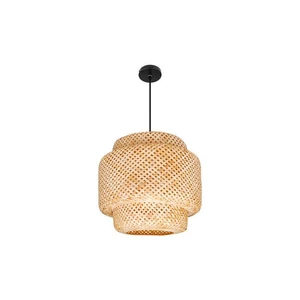 Poli függesztett lámpa Ø40 cm bambusz-fekete kivitelben