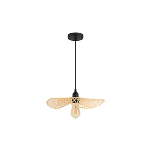 Kilio függesztett lámpa Ø45 cm fekete-bambusz kivitelben