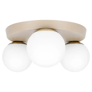 Bali-12 Mennyezeti lámpa 29cm LED E27x3 bézs+arany