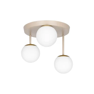 Fali lámpa E27 LED Bali-12 29cm x3-2 bézs+arany