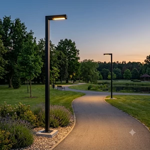 Posti LED kerti lámpa 30W 250cm 90° 4000K fekete