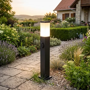Led kerti lámpa e27 havana 230v tos aljzattal 65cm fekete