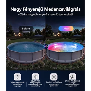 Medence lámpa akkumulátoros