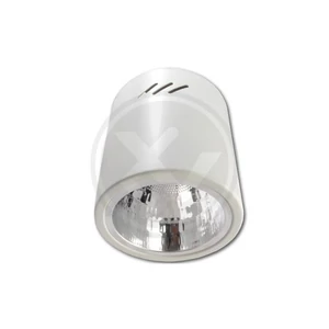 Felületre szerelhető E27 lámpatest kerek, 132x152 mm fehér