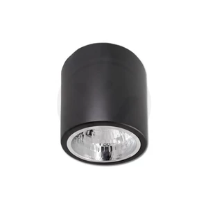 Felületre szerelhető GU10 lámpatest kerek 132x152mm fekete