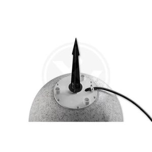 LED kerti gömblámpa E27 35cm kőmintás