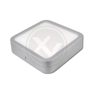 Felületre szerelhető led-panel 12w ortho ezüstszürke 4000k