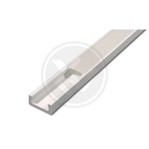 Pvc profil led szalaghoz16x7 sima fehér 2m tejes fedél
