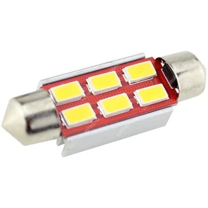 Autós led Sofita Canbus rendszám világítás, 6 led, 42 mm, 150 Lumen, 5730 chip, 2W, hideg fehér.