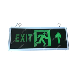 Led Exit lámpa, kétoldalas, 3W, 3H üzemidő, folyamatosan világít. Felfelé mutat.
