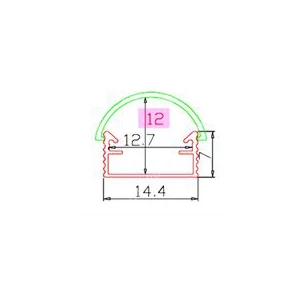 Alusín/alu profil szett átlátszó fedővel, bármilyen led szalaghoz! 1m sín+ takaró+ 2 db rögzítő+ 2 db végzáró.