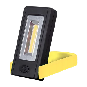 ELEMES LED KÉZI LÁMPA MÁGNESSEL ÉS RÖGZÍTŐ CLIPPEL SÁRGA 3W COB