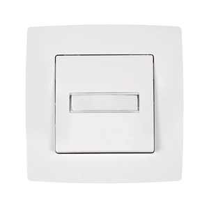 CITY DOOR BELL SWITCH WITH LIGHT WHITE METALLIC