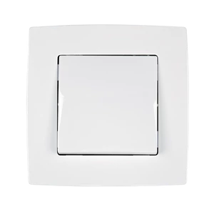 CITY DOUBLE POLE SWITCH 20A WHITE, METALLIC